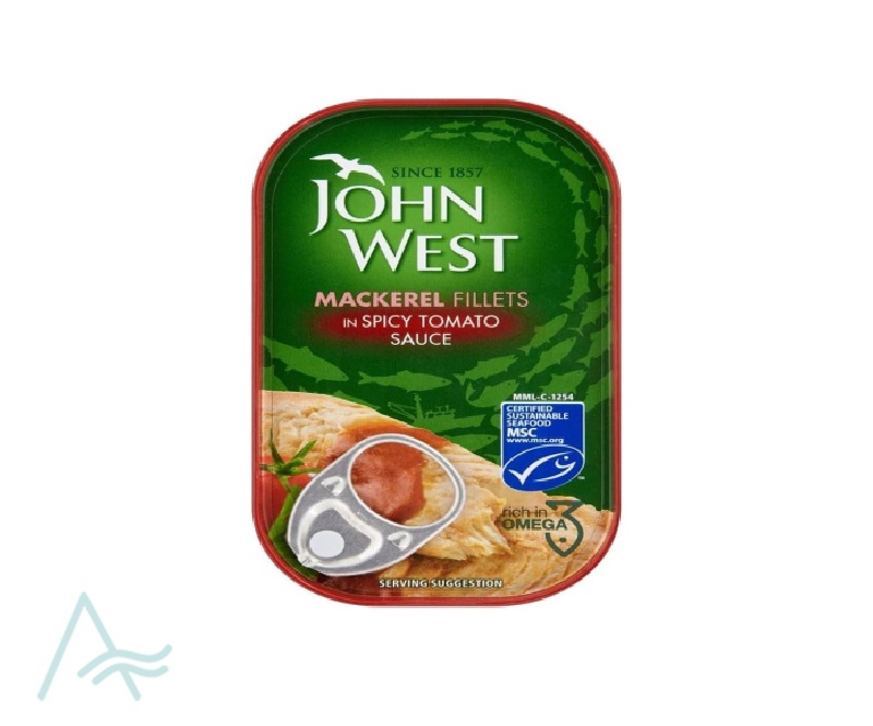 JOHN WEST MACKEREL IN SPICY TOMATO